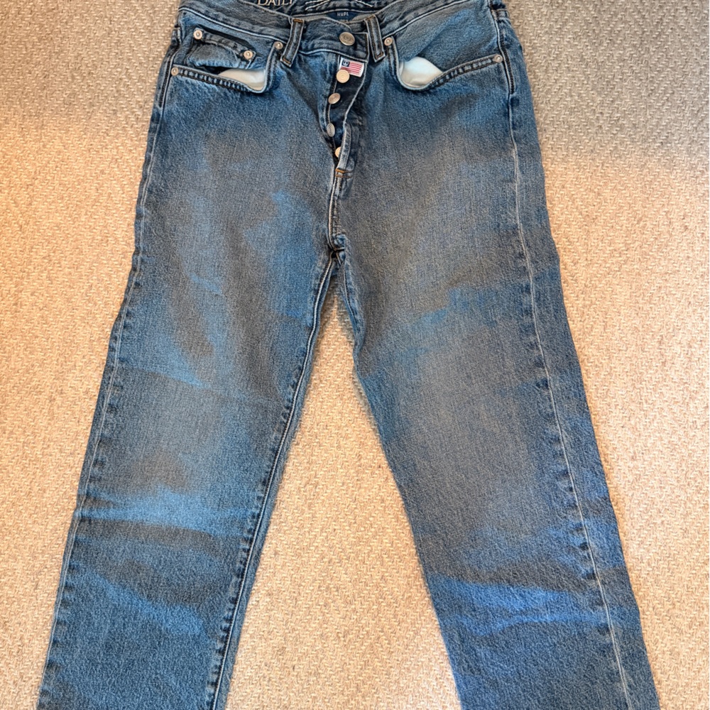 Classic Blue Straight Leg Jeans